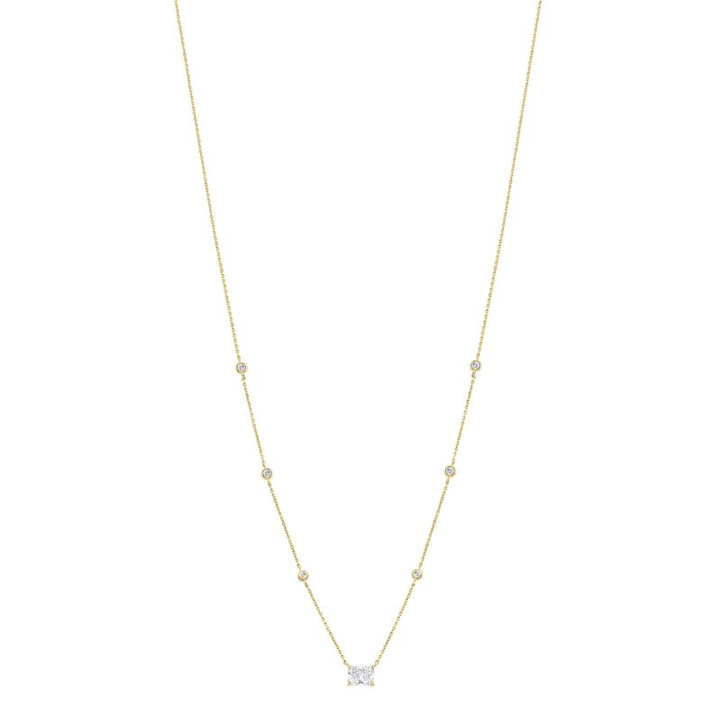 Lab Grown Diamond 1 1/4ctw. Station Necklace in 14k Yellow Gold image number null